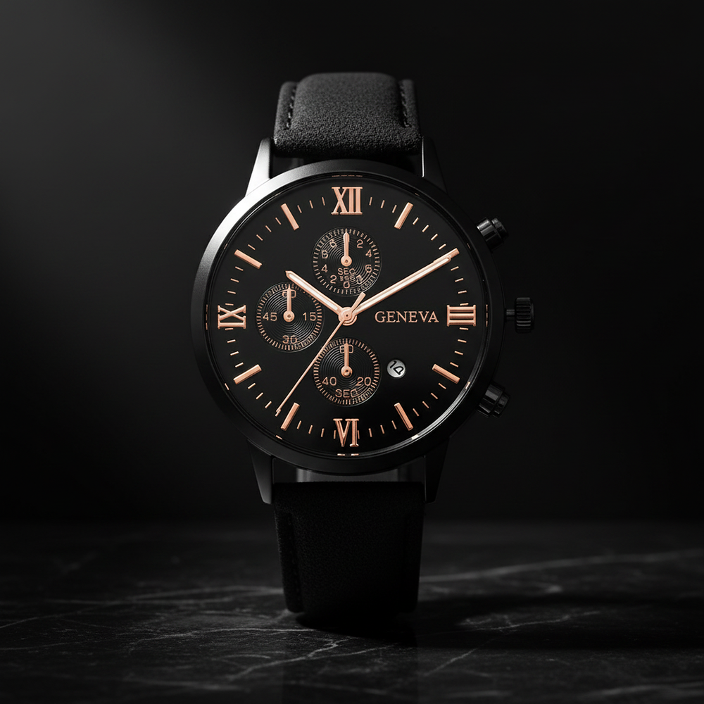 Smith Watches Casual Black Rose Gold - Studio Three-Quarter