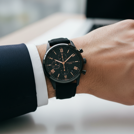 Smith Watches Casual Black Rose Gold - On Wrist Lifestyle