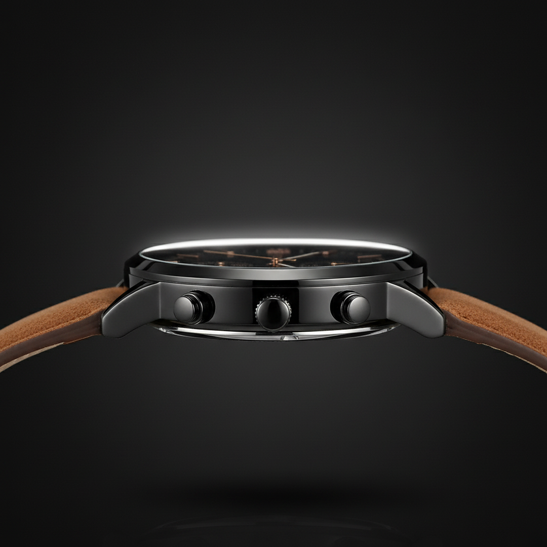 Smith Watches Casual Brown Rose Gold - Case Profile