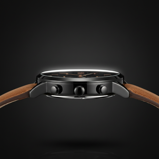 Smith Watches Casual Brown Rose Gold - Case Profile