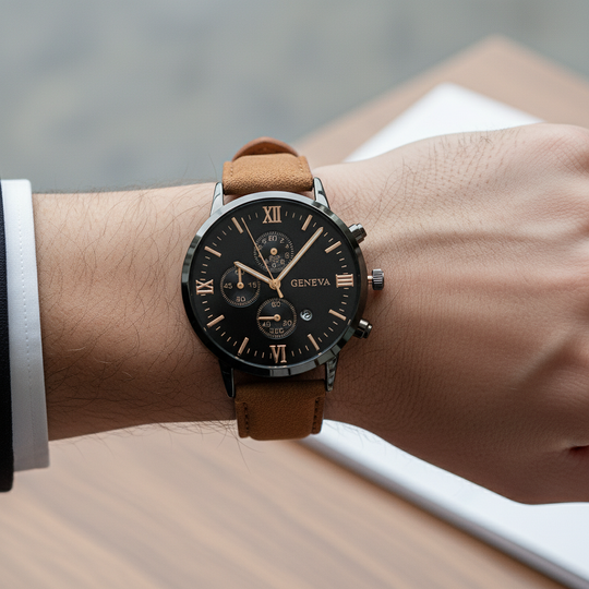 Smith Watches Casual Brown Rose Gold - On Wrist Lifestyle