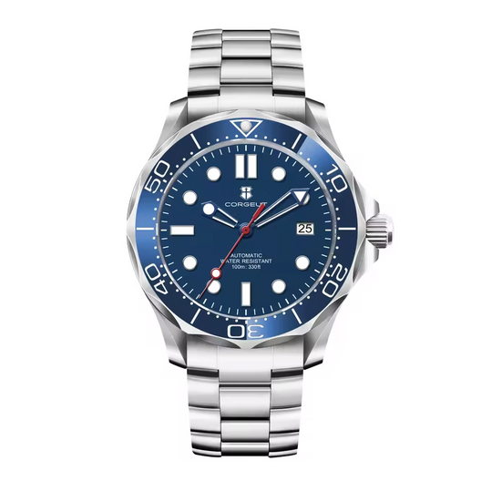 Men’s Automatic NH35 Watch 40 mm | 316L Steel Case & Bracelet | Sapphire Crystal | Ceramic Bezel
