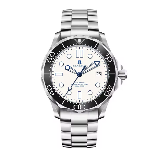 Men’s Automatic NH35 Watch 40 mm | 316L Steel Case & Bracelet | Sapphire Crystal | Ceramic Bezel