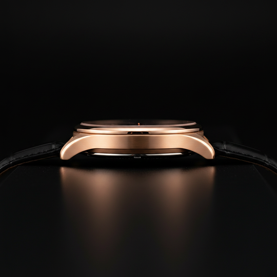 Smith Watches Automatic Dress 40mm Gold Black - Case Profile