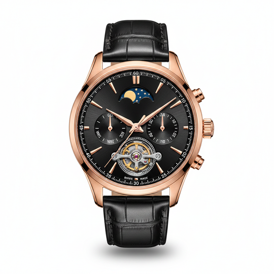 Smith Watches Automatic Dress 40mm Gold Black - Hero Product Shot