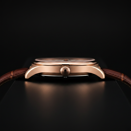Smith Watches Automatic Dress 40mm Gold White - Case Profile
