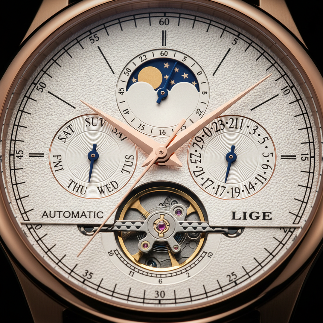 Smith Watches Automatic Dress 40mm Gold White - Dial Macro