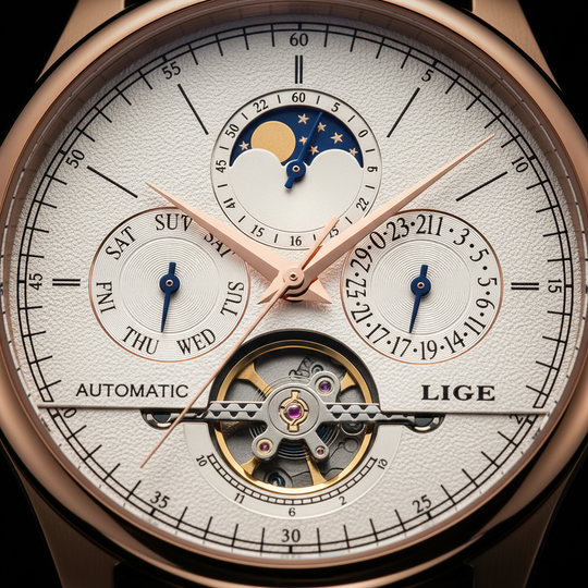 Smith Watches Automatic Dress 40mm Gold White - Dial Macro