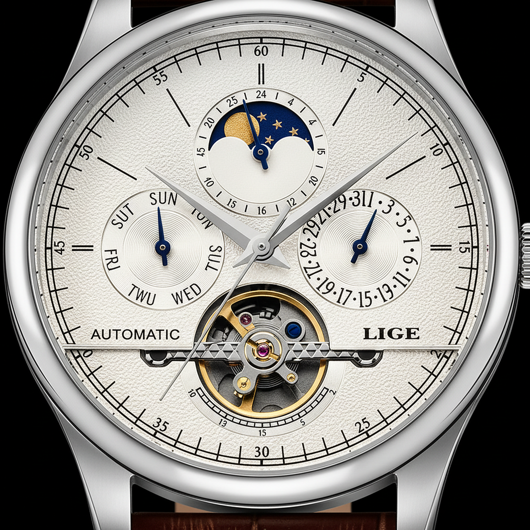 Smith Watches Automatic Dress 40mm Silver White - Dial Macro