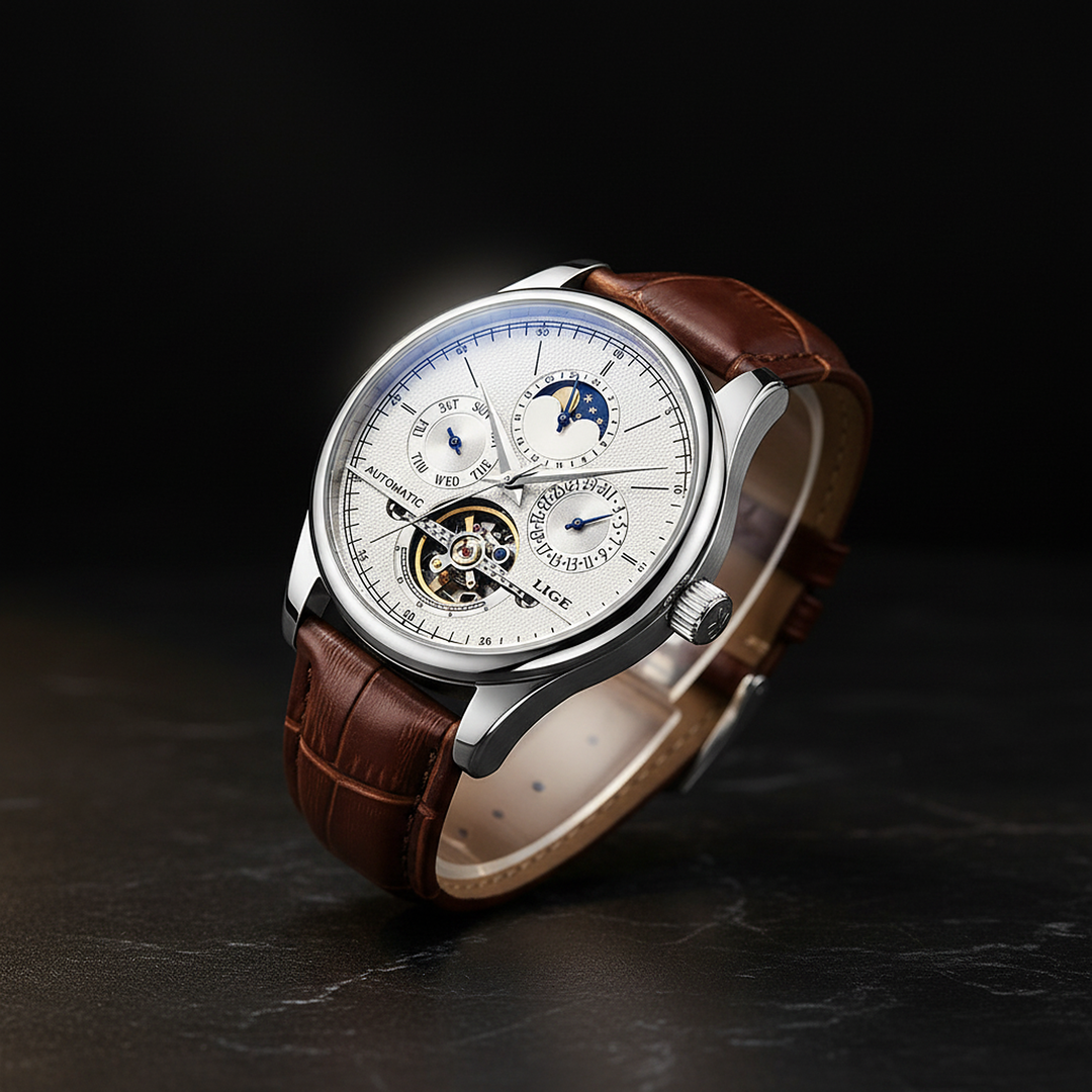 Smith Watches Automatic Dress 40mm Silver White - Studio Three-Quarter