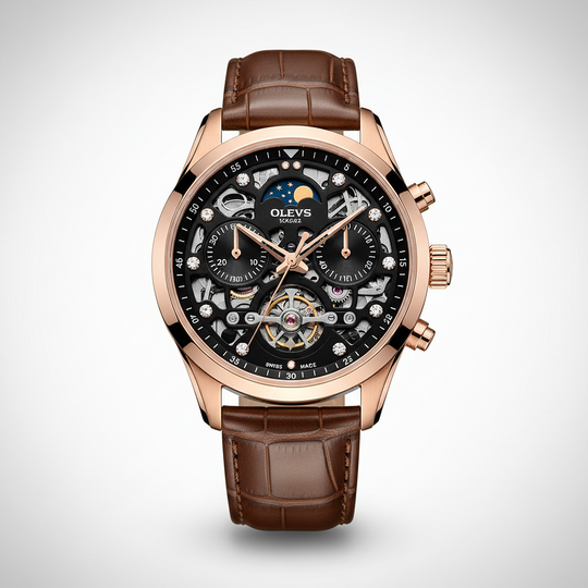 Smith Watches Mechanical Rose Gold Black - Hero Product Shot