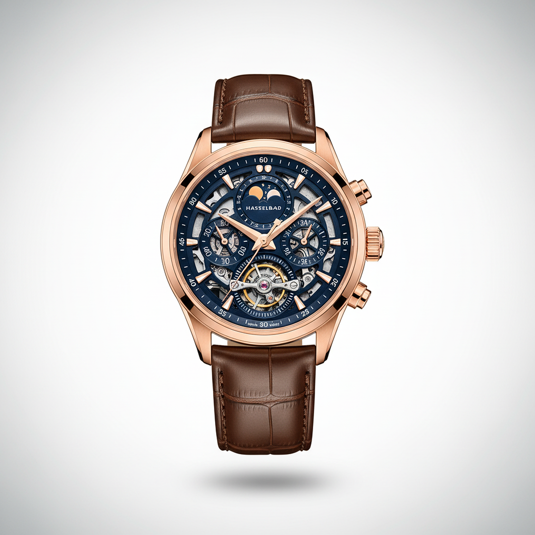 Smith Watches Mechanical Rose Gold Blue - Hero Product Shot