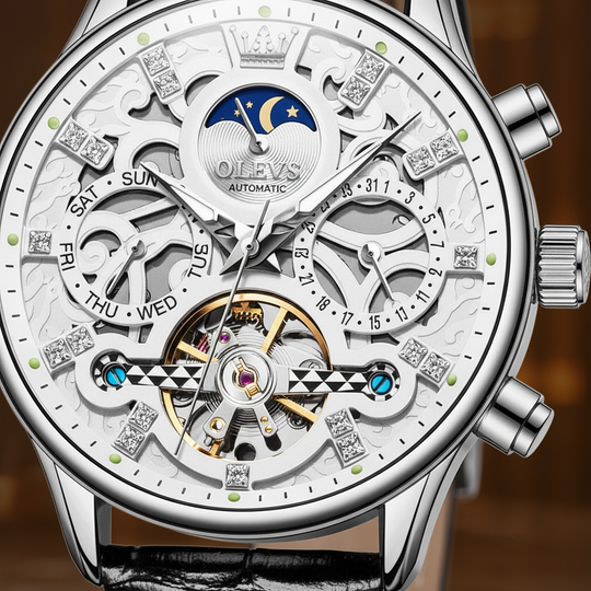 Smith Watches Mechanical Silver White - Dial Macro