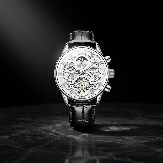 Smith Watches Mechanical Silver White - Studio Three-Quarter