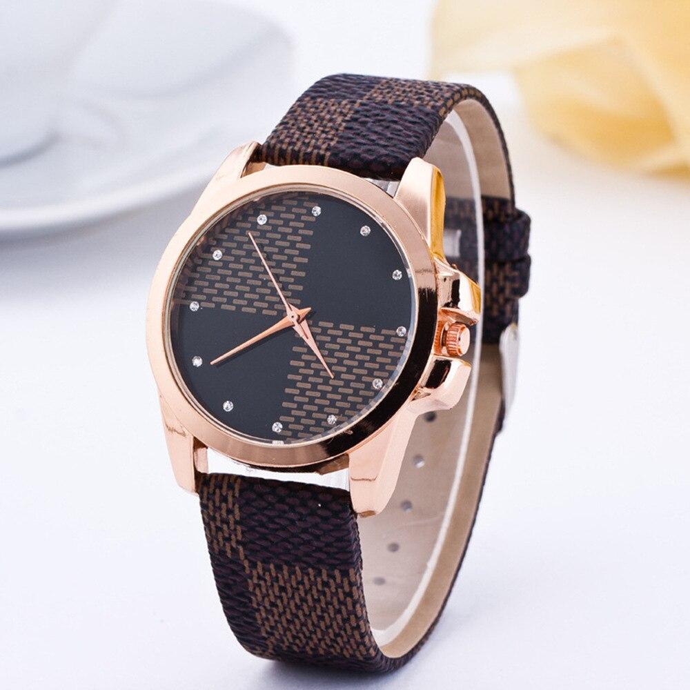 Unisex Fashion Quartz Watch | 38 mm Slim Case | Minimalist Dial with Crystal Markers | Leather Strap
