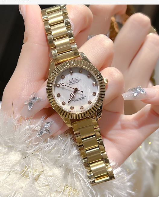 Women’s Luxury Crystal Mini Dial Watch 16 mm | Stainless Steel Bracelet | Quartz