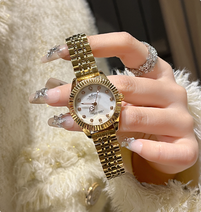 Women’s Luxury Crystal Mini Dial Watch 16 mm | Stainless Steel Bracelet | Quartz