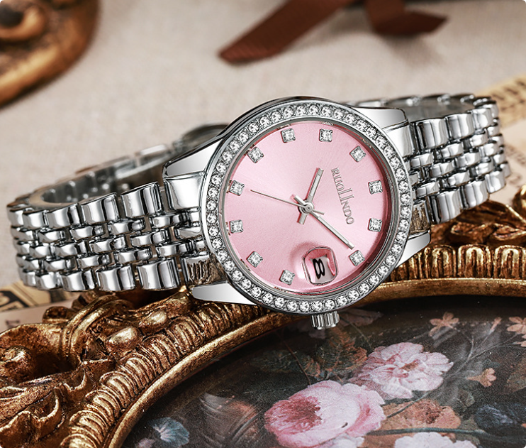 Women’s Diamond-Accent Watch 32 mm | Roman Dial Quartz | Sapphire Crystal | Stainless Steel Bracelet