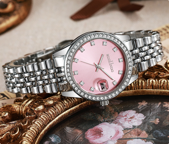 Women’s Diamond-Accent Watch 32 mm | Roman Dial Quartz | Sapphire Crystal | Stainless Steel Bracelet