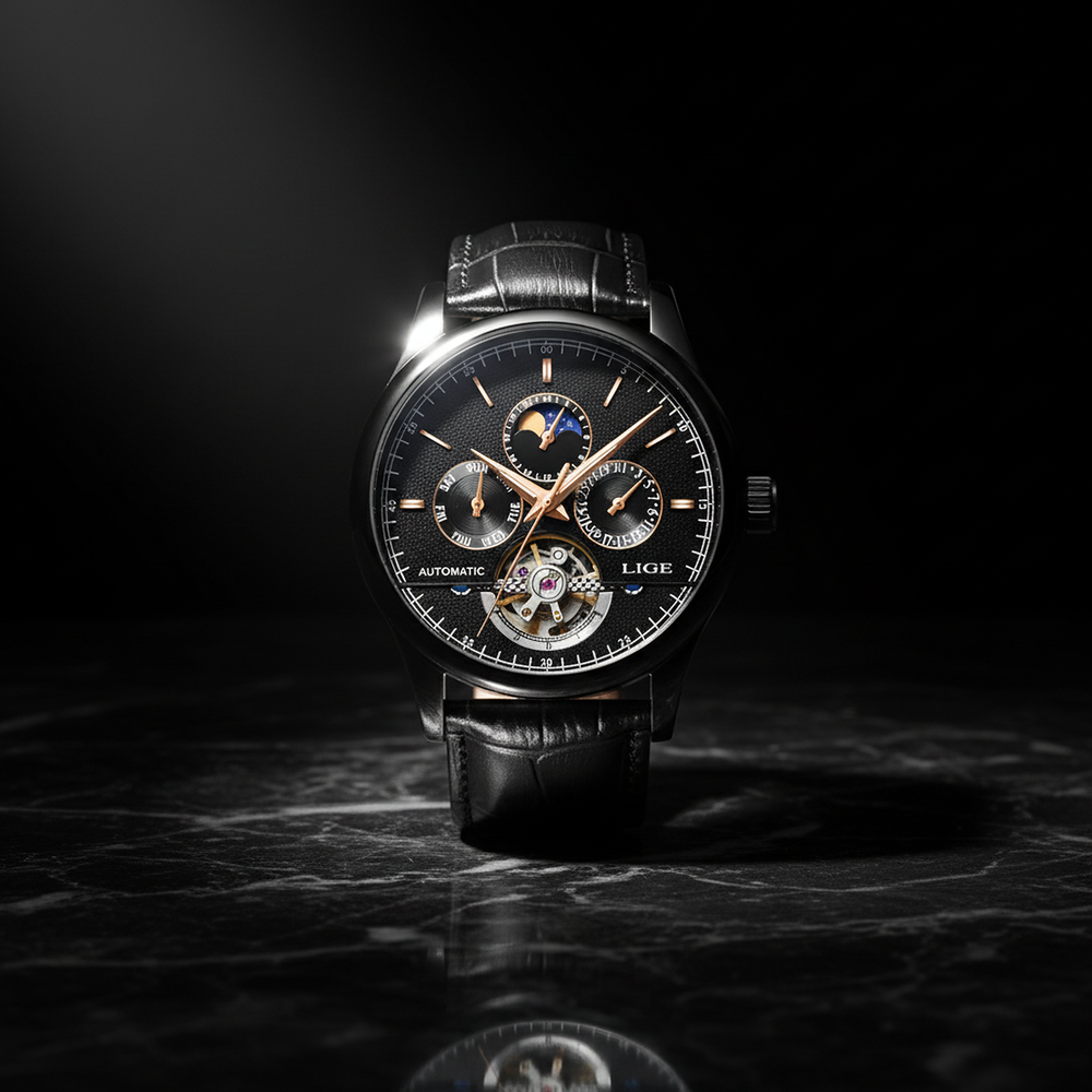 Smith Watches Tourbillon Gold Black - Studio Three-Quarter