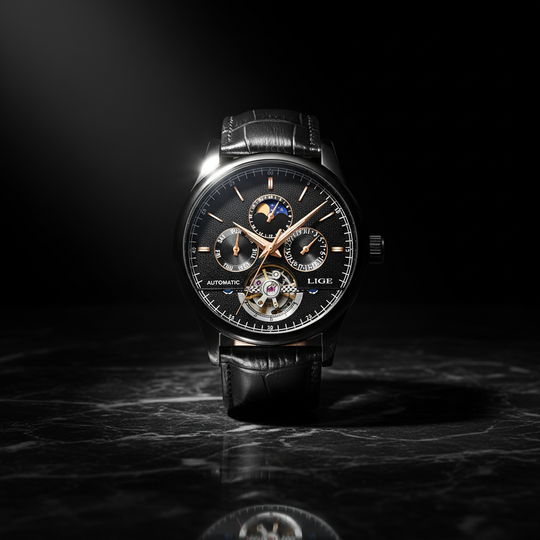 Smith Watches Tourbillon Gold Black - Studio Three-Quarter