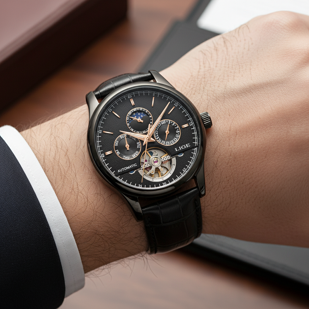 Smith Watches Tourbillon Gold Black - On Wrist Lifestyle