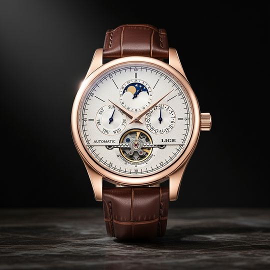 Smith Watches Tourbillon Gold White - Studio Three-Quarter