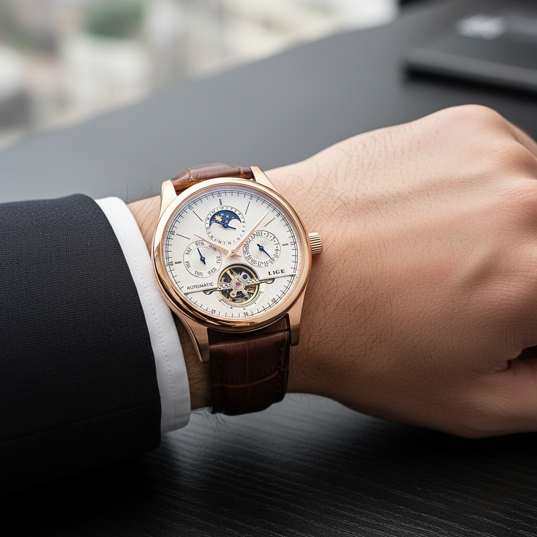 Smith Watches Tourbillon Gold White - On Wrist Lifestyle